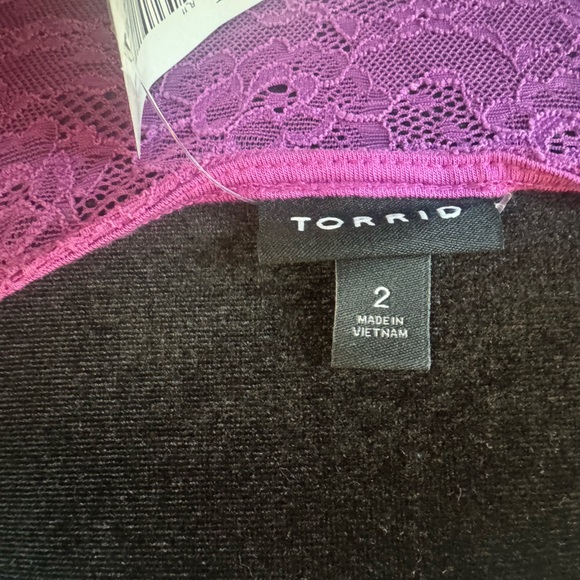 Purple lace babydoll top from Torrid - Picture 3 of 7